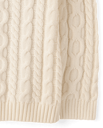 Pull en maille torsadée pour garçon - Little Essentials - FAIR IVORY