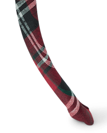 Girls Plaid Bow Headband - Tartan Remix - CRIMSON