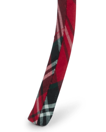 Girls Plaid Bow Headband - Tartan Remix - CRIMSON
