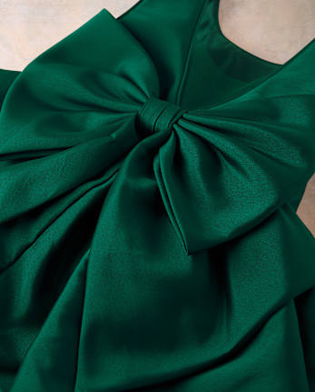 Girls Oversized Bow Bubble Dress - Marchesa Mini x Gymboree - NOBLE FOREST