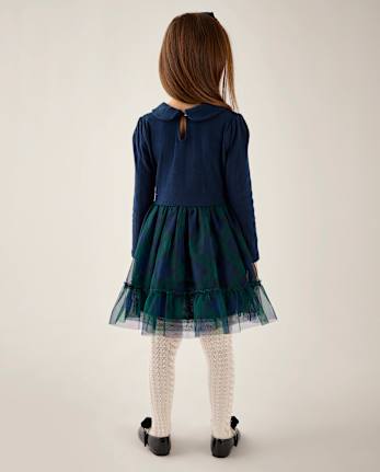 \Robe tutu à carreaux en pointelle pour fille - Tartan Remix\ - TIDAL