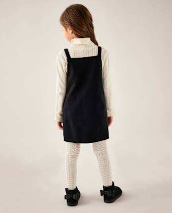 Pull rayé contrasté pour fille - Aspen Lodge - BLACK