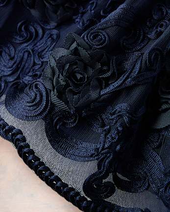 Girls Embroidered Corded Tutu Skirt - Marchesa Mini x Gymboree - NAVY SLATE