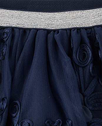 Girls Embroidered Corded Tutu Skirt - Marchesa Mini x Gymboree - NAVY SLATE