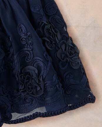 Girls Embroidered Corded Tutu Skirt - Marchesa Mini x Gymboree - NAVY SLATE
