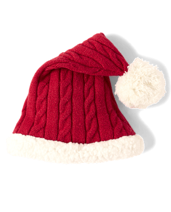 Baby Cable Knit Romper 2-Piece Outfit Set - CRIMSON
