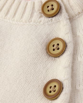 Baby Boys Embroidered Sleigh 2-Piece Sweater Set - Tartan Remix - FAIR IVORY