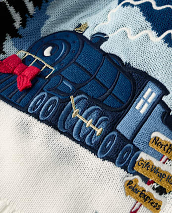 Girls Embroidered Train Sweater Dress - The Polar Express x Gymboree - TIDAL
