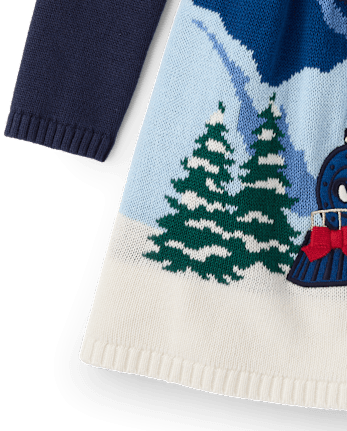 Girls Embroidered Train Sweater Dress - The Polar Express™ x Gymboree - TIDAL