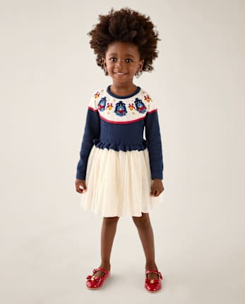 Girls Embroidered Train Tutu Dress - The Polar Express™ x Gymboree - TIDAL