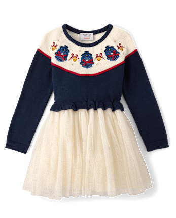Girls Embroidered Train Tutu Dress - The Polar Express™ x Gymboree - TIDAL
