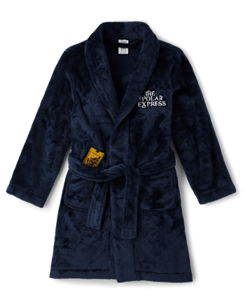 Kids Embroidered Train Fleece Robe - The Polar Express™ x Gymboree - TIDAL