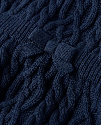 Girls Cable Knit Sweater Dress - Little Essentials - TIDAL