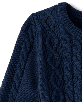 Girls Cable Knit Sweater Dress - Little Essentials - TIDAL