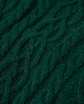 Girls Cable Knit Sweater - Little Essentials - FIR