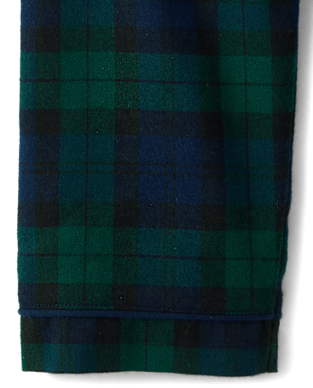 Kids Plaid Flannel Button Front Pajamas - MULTI CLR