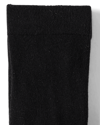 Baby Girls Heart Cable Knit Tights - Little Essentials - BLACK