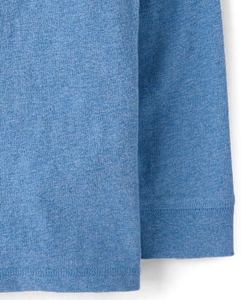 Boys Marled Henley Top - Little Essentials - H/T TRANQUILBLU