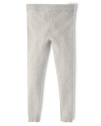 Girls Ribbed Sweater Leggings - Little Essentials - H/T MIST