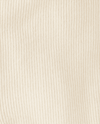 Girls Ribbed Sweater Leggings - Little Essentials - FAIR IVORY