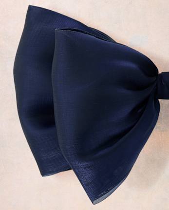 Girls Shimmer Oversized Bow Hair Clip - Marchesa Mini x Gymboree - NAVY SLATE