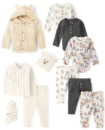Baby Boys Gift Set - Winter Animals Collection