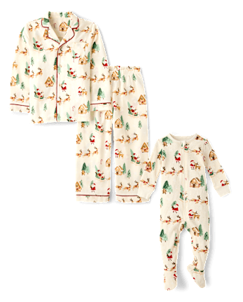 Matching Kids Pajamas - Santa Collection