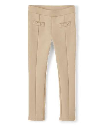 Girls Bow Ponte Jeggings 2-Pack - Uniform