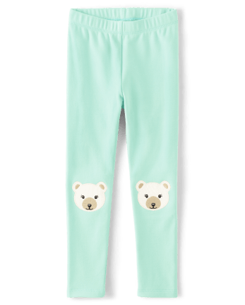 Girls Applique Polar Bear 2-Piece Outfit Set - Nordic Adventure