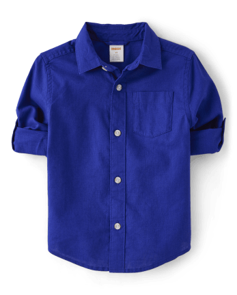 Conjunto de 2 piezas de camisa con botones y pantalones sin cierres para papá y yo para niños - Lino