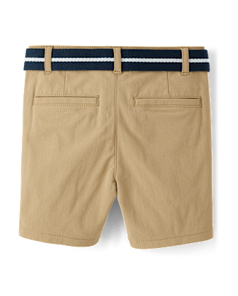 Boys Quick Dry Chino Shorts 2-Pack - Uniform