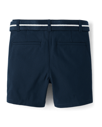 Boys Quick Dry Chino Shorts 2-Pack - Uniform