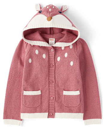 Girls Embroidered Deer 3-Piece Outfit Set - Country Charm