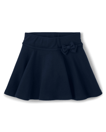Girls Bow Pleated Skort 2-Pack - Uniform