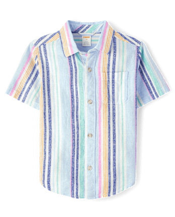 Boys Striped Linen-Blend 2-Piece Outfit Set - Italian Riviera