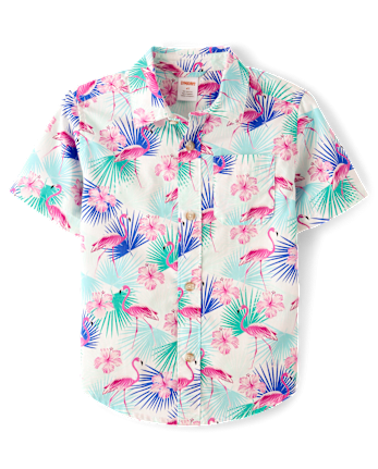 Boys Flamingo 2-Piece Outfit Set - Swim