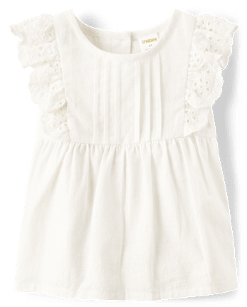 Girls Embroidered Flamingo 2-Piece Outfit Set - Seaside Palms