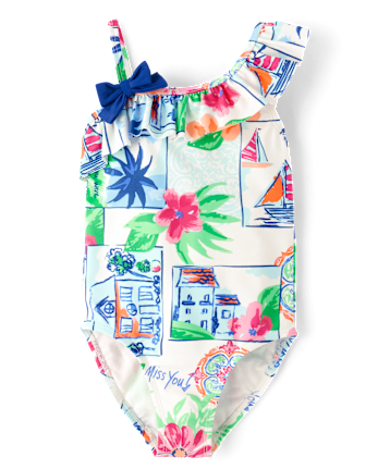Girls Vacation 2-Piece Swim Set - Swim