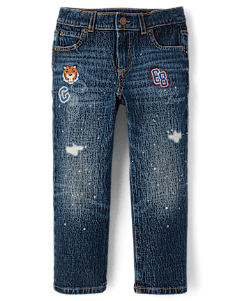 Boys Embroidered Varsity Sports 2-Piece Outfit Set - Campus Cuties