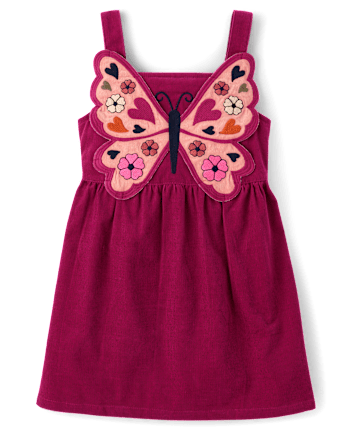 Girls Applique Butterfly 2-Piece Outfit Set - Fall Celebrations