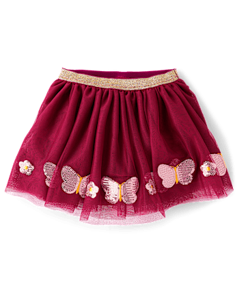 Girls Sequin Butterfly 2-Piece Outfit Set - Fall Celebrations