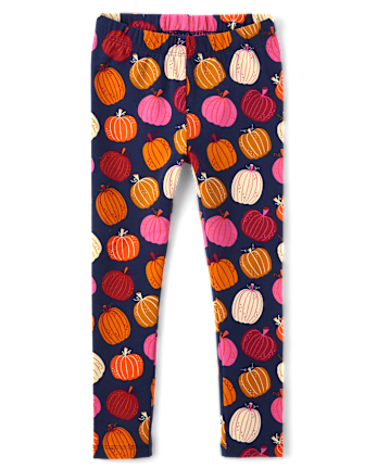 Girls Pumpkin 2-Piece Outfit Set - Fall Celebrations