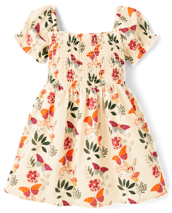 Girls Crochet Floral 2-Piece Outfit Set - Fall Celebrations