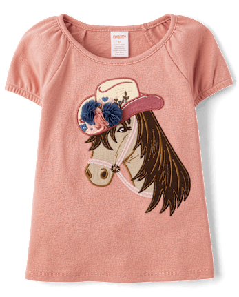 Girls Embroidered Horse 3-Piece Outfit Set - Highland Hills