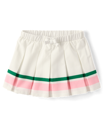 Girls Embroidered Tennis Racquet 2-Piece Outfit Set - Club House
