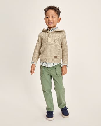 Boys Garment Dyed 3-Piece Outfit Set - Driftwood Bay