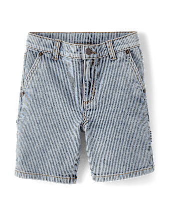 Boys Railroad Striped 2-Piece Outfit Set - Driftwood Bay