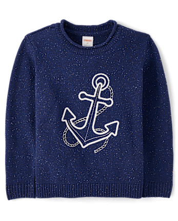 Girls Embroidered Anchor 2-Piece Outfit Set - Driftwood Bay