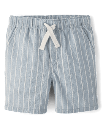 Boys Striped Linen-Blend 2-Piece Outfit Set - Linen Edit