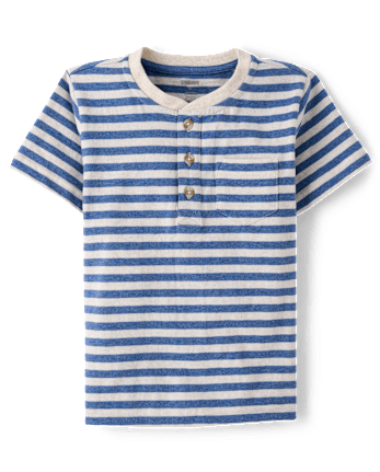 Boys Striped Linen-Blend 2-Piece Outfit Set - Linen Edit